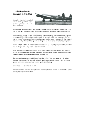 A preview of a PDF biography for Campbell, Hugh Donald